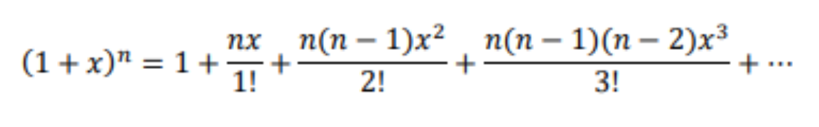 <p>only works when |x| &lt; 1 as it is an infinite series and will converge to infinity otherwise<br>works the same if x is bx, but only valid if |bx| &lt; 1 (aka |x| &lt; 1/b)</p>