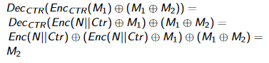 <p>If you know the plaintext, you can change the encrypted message. This is done by XOR’ing the plaintext message with the message you want, then XOR’ing the encrypted message with that.</p>