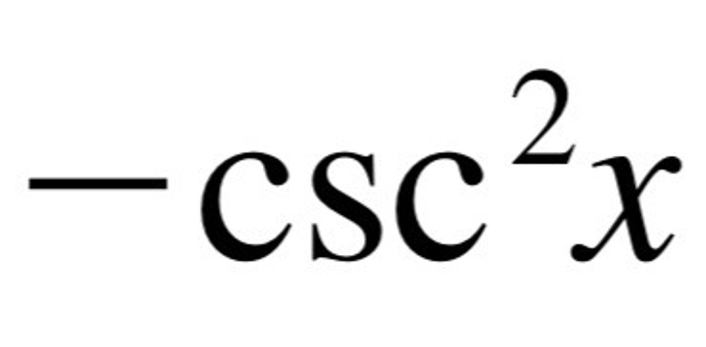 <p>-csc^2x</p>