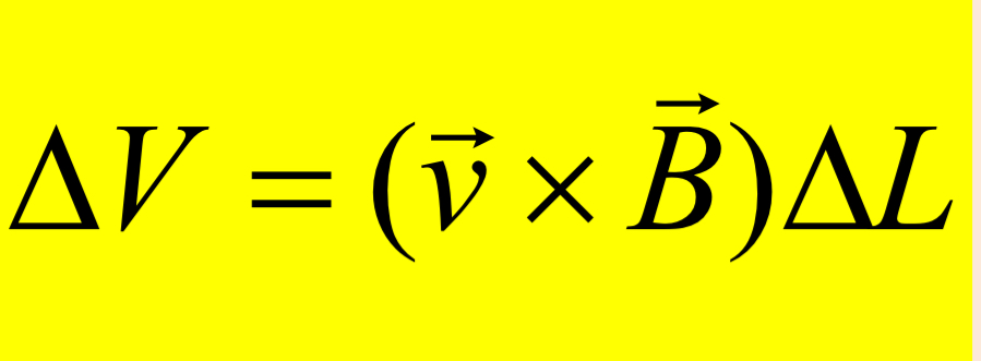 <p>When orthogonal, V = BLv</p>