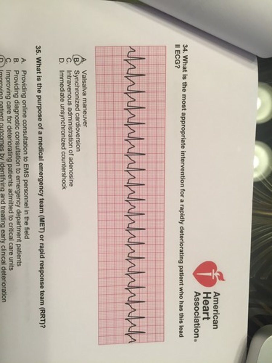 <p>Synchronized cardioversion</p>