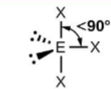 <p>*Trigonal pyramid w/ TWO lone pairs</p>