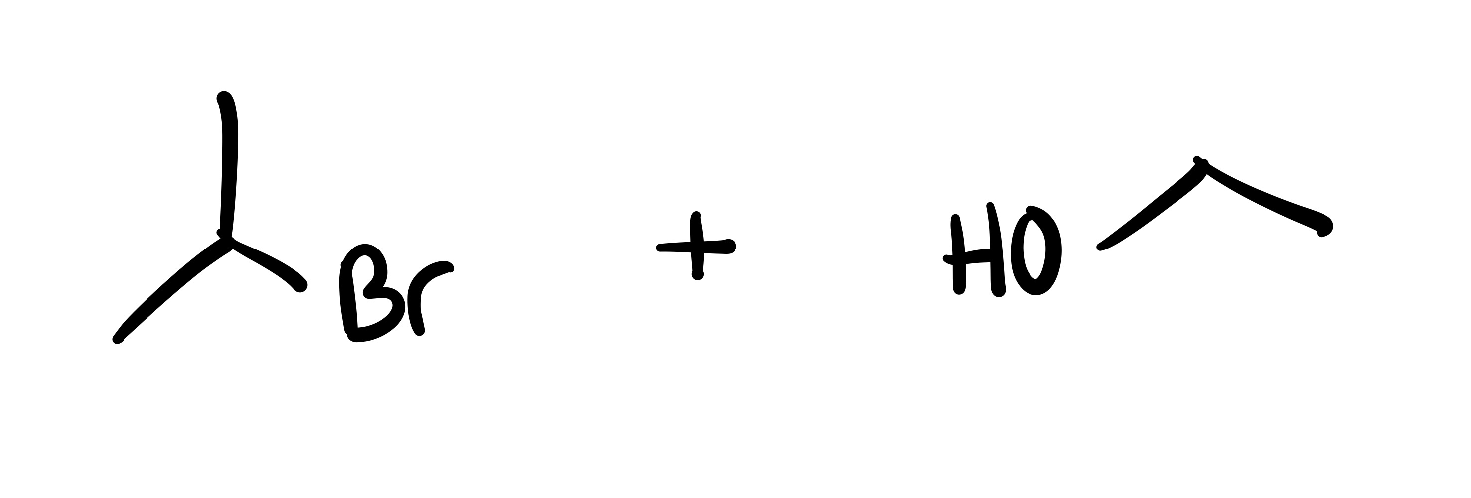 <p>The O leaves the carbon chain and makes a new chain with an H attached.</p><p>Where the O leaves, the Br attaches </p>