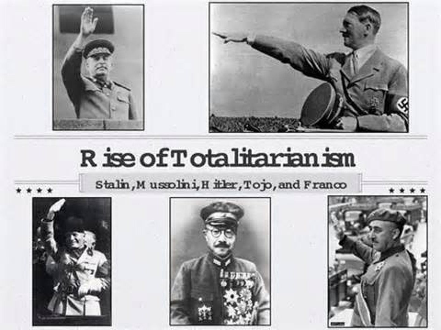 <p>A political system where the state recognizes no limits to its authority and strives to regulate every aspect of public and private life wherever feasible.</p>