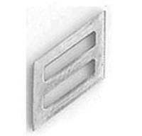 <p>3 connected silver diagonal bars</p>