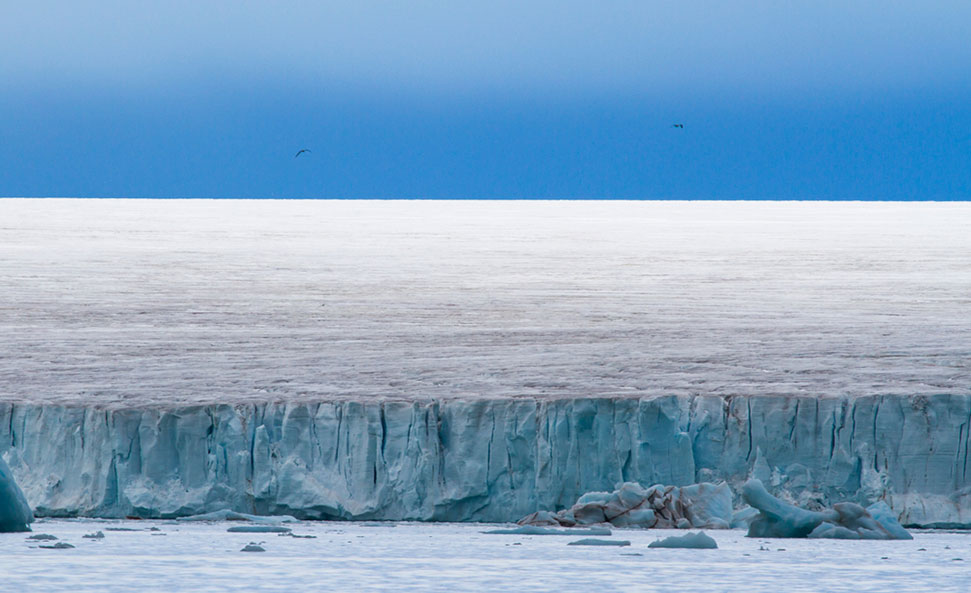 <p>Permanently frozen ground found in the Arctic region.</p>