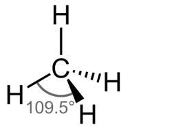 <ul><li><p>4 charge clouds </p></li><li><p>0 lone pairs and 4 bonding pairs </p></li><li><p>tetrahedral &nbsp; &nbsp; &nbsp; &nbsp; &nbsp; &nbsp;</p></li><li><p>109.5</p></li></ul>
