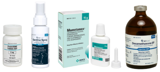 <ul><li><p>suppresses inflammation</p><ul><li><p>injuries</p></li><li><p>allergic reactions</p></li><li><p>arthritis</p></li><li><p>itching</p></li><li><p>pain</p></li></ul></li></ul><p></p>