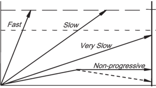 <p><span>Which of the arrows is the least likely to be captured with regular screening programs</span></p>