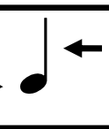 <p>A thin vertical line connecting to the note head.</p>