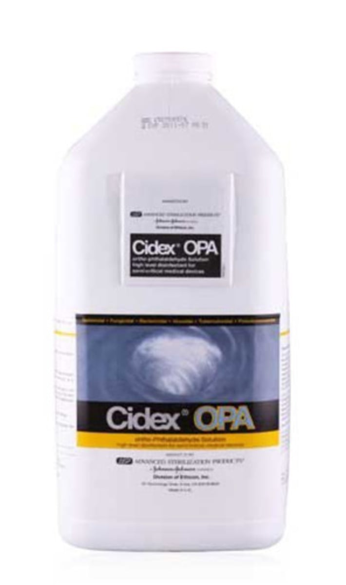 <p>Liquid disinfectant and sterilizing agent but can require long submersion times to be effective. a cheaper and effective alternative is a 1:10 bleach solution. Chemical disinfectants cannot be used on patients skin.</p>