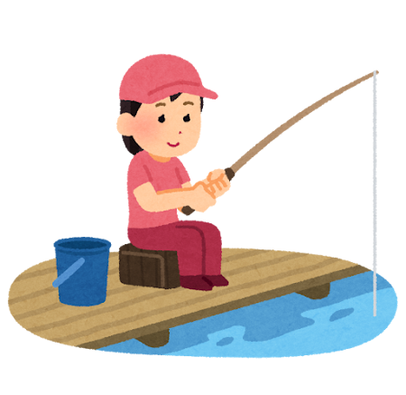 <p>さかなをつる</p><p>to fish</p>