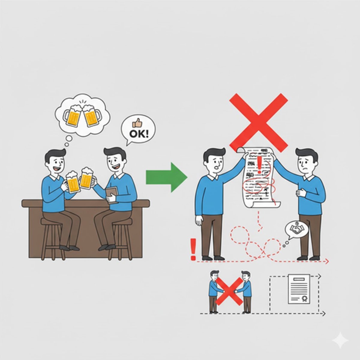 <p>Chapter: Intention to Create Legal Relations (Commercial Agreements)</p><p>Principle: Jocular and informal discussions by commercial parties in a social setting do not prove ITCLR</p>