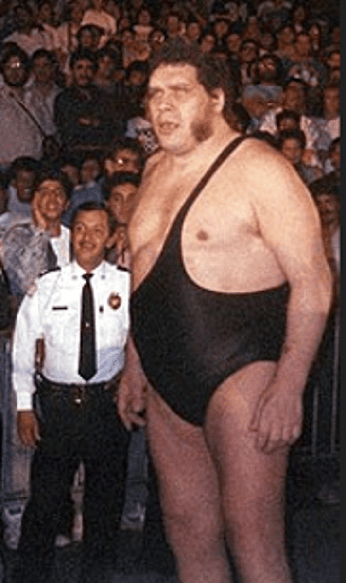 <p>Results if over production of hormone by the anterior pituitary gland occurs before the closure of long bones</p><p>-adolescents</p><p>-Clinical features: 8+ feet tall, excessive growth of skeleton, weighs several hundred pounds, headaches, chronic fatigue, muscle and joint pain</p><p>-Treatment: surgical removal or radiation of pituitary adenoma</p>