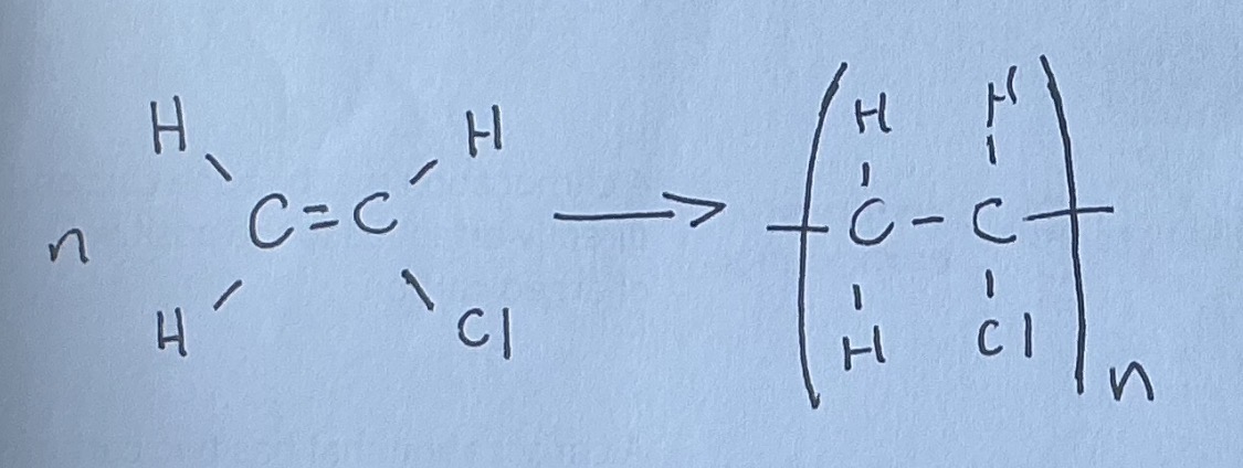 <p><span>polyvinyl chloride (PVC)</span></p>