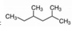 <p>The IUPAC name for the following molecule is:</p><p>A) 2-ethyl-4-methylpentane</p><p>B) 4-methyl-2-methylpentane</p><p>C) 2,4-dimethylhexane</p><p>D) 1-isopropyl-2-methylbutane</p><p>E) 2,4-methylhexane</p>
