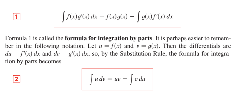 <p>Integration by parts</p>