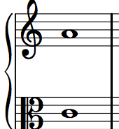 The Soprano and Bass do not move