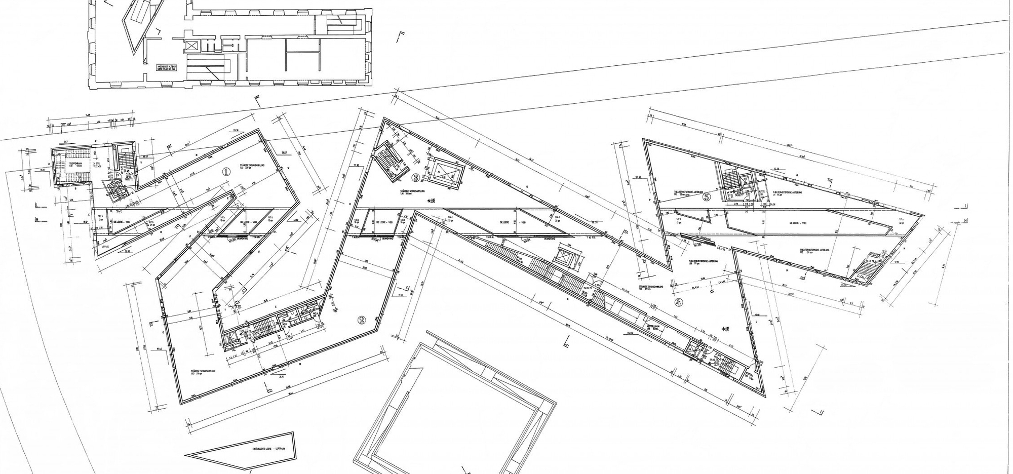 <p>Name of building, architect, place, date</p>