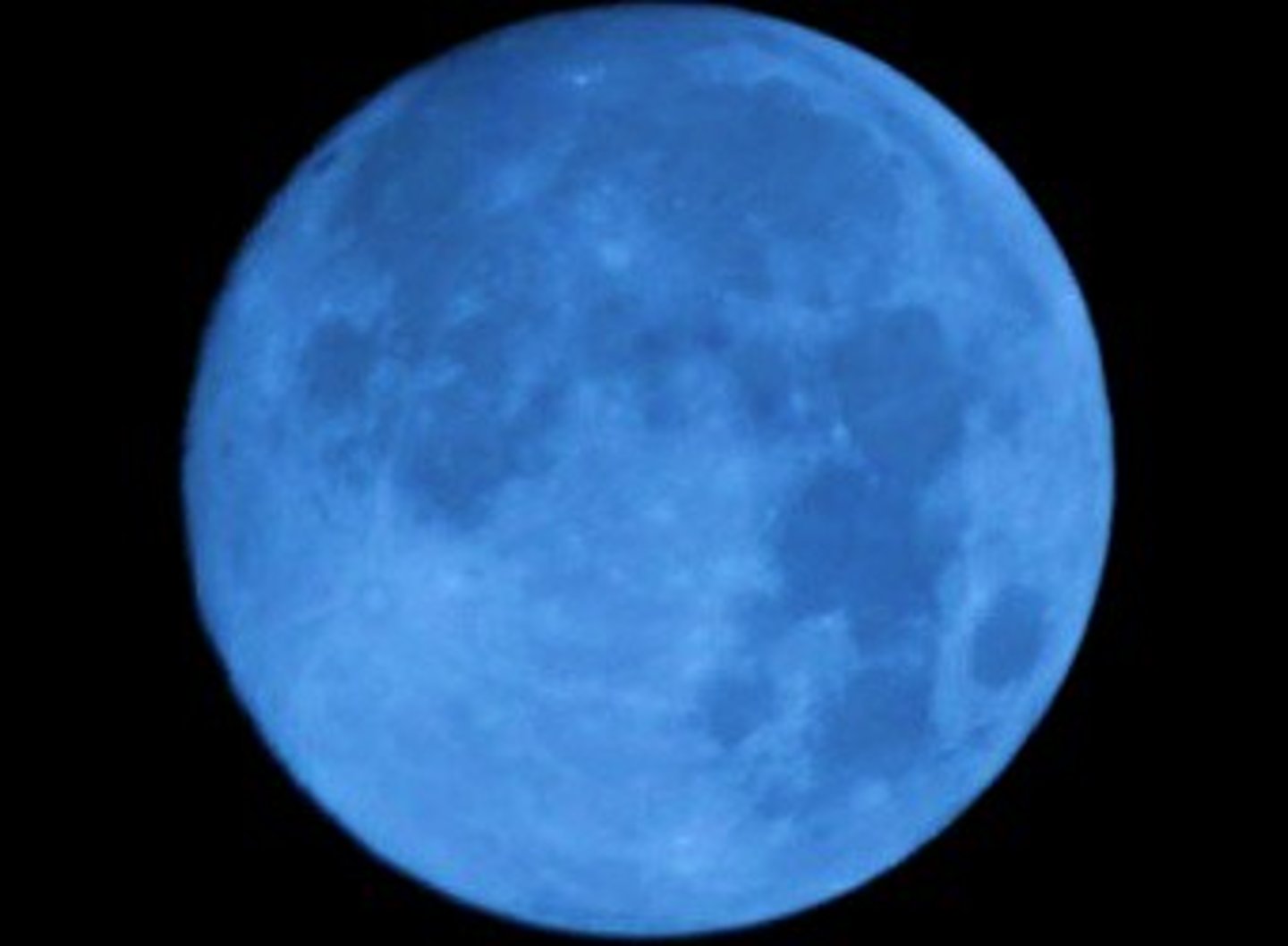 <p>___ there was a big blue moon.</p>