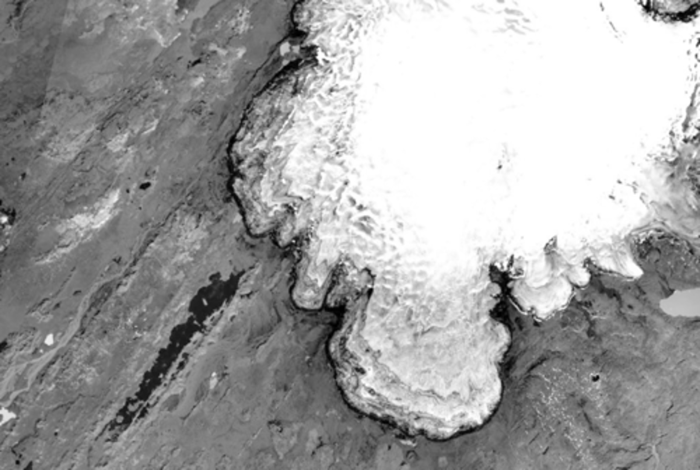 <p>Earth, ice feature/polar cap</p>