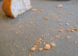 the crumbs, les miettes, les restes