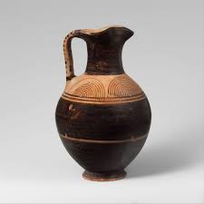 <p>Greek pottery shape for wine pitcher</p>