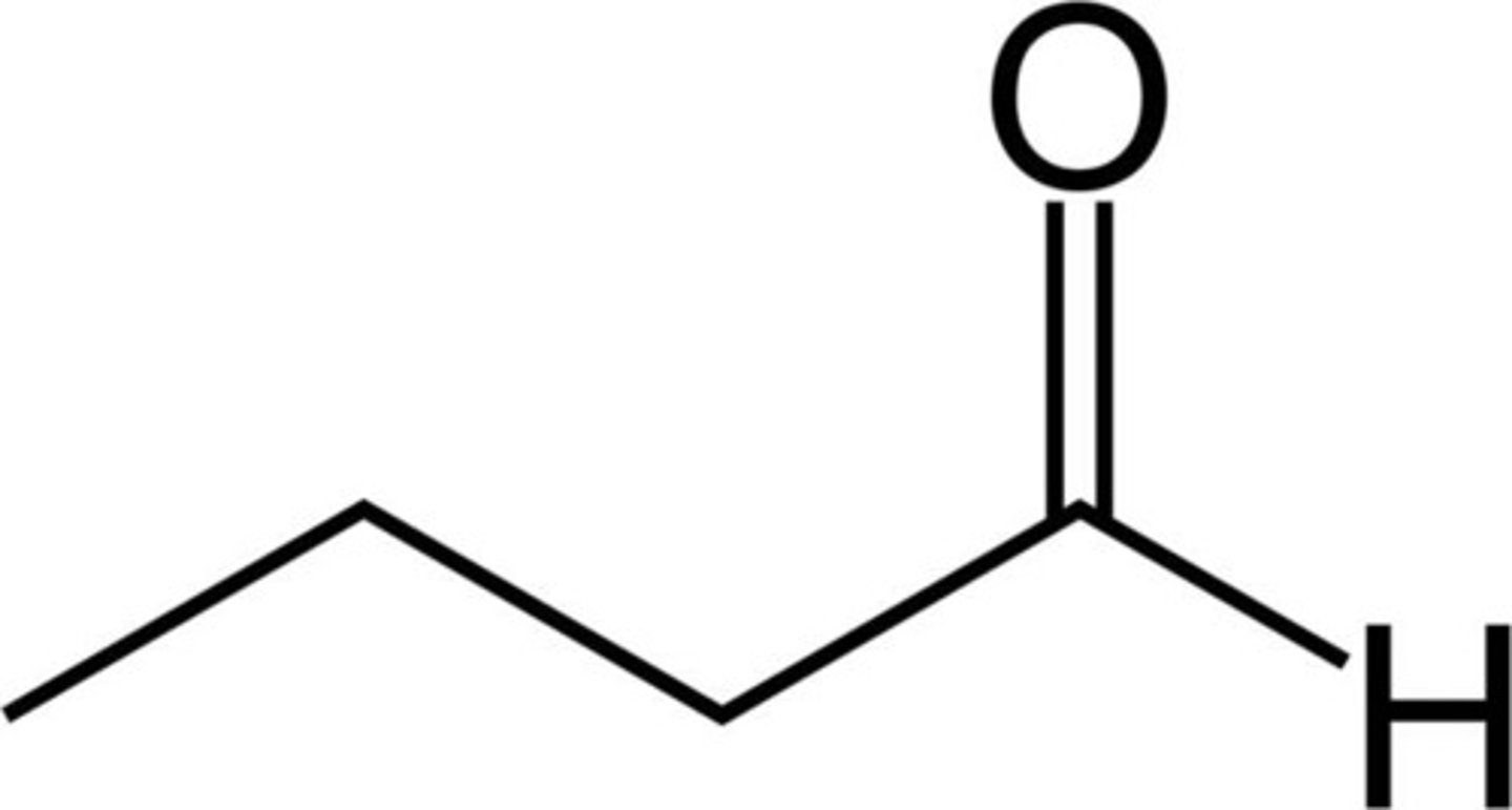 <p>Butanal</p>