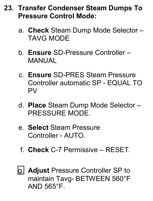 <p>Notice, Rods already in MANUAL per previous step</p>