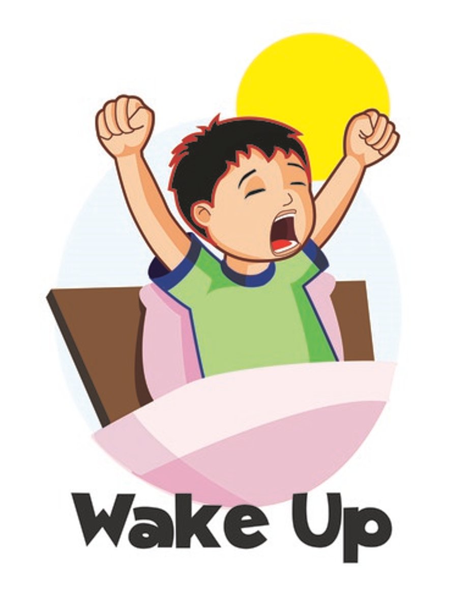 <p>qǐ chuáng - to get up, to get out of bed</p>