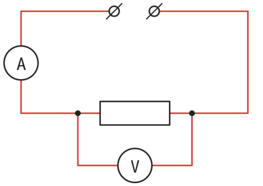 Circuit Diagram for circuit 'how to determine the resistance of a wire'