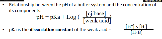 <p>Henderson-Hasselbach equation</p>