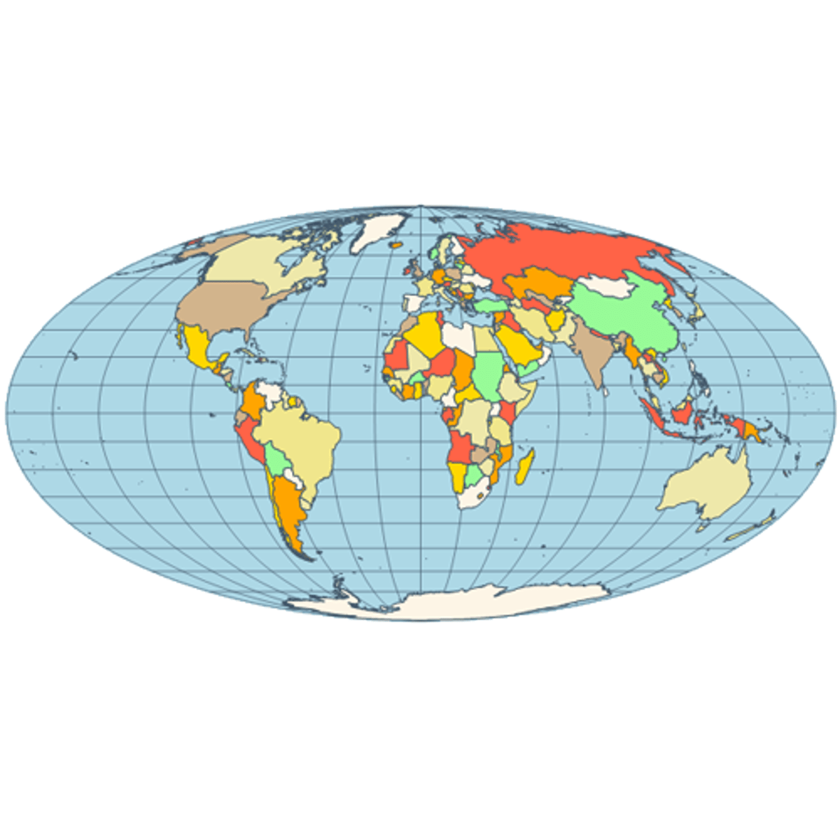 <p>An equal-area map projection that is an ellipse.</p>