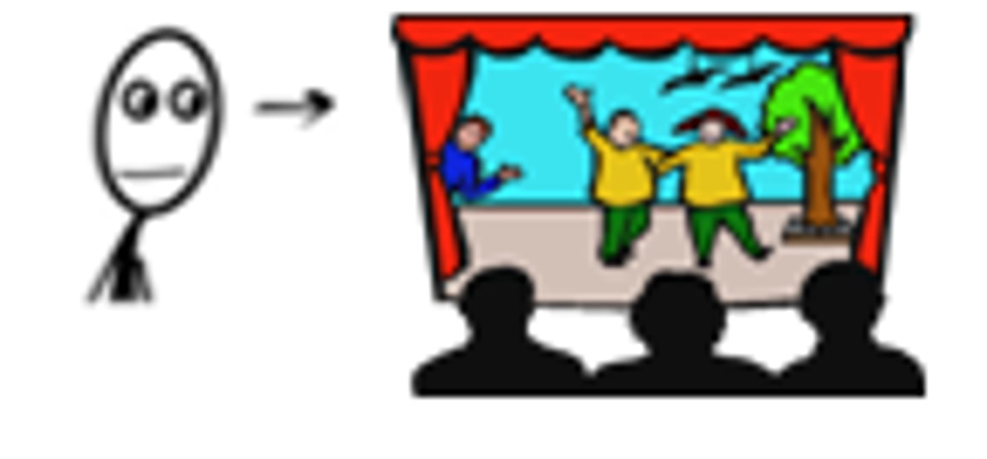 <p>to see a theater play</p>
