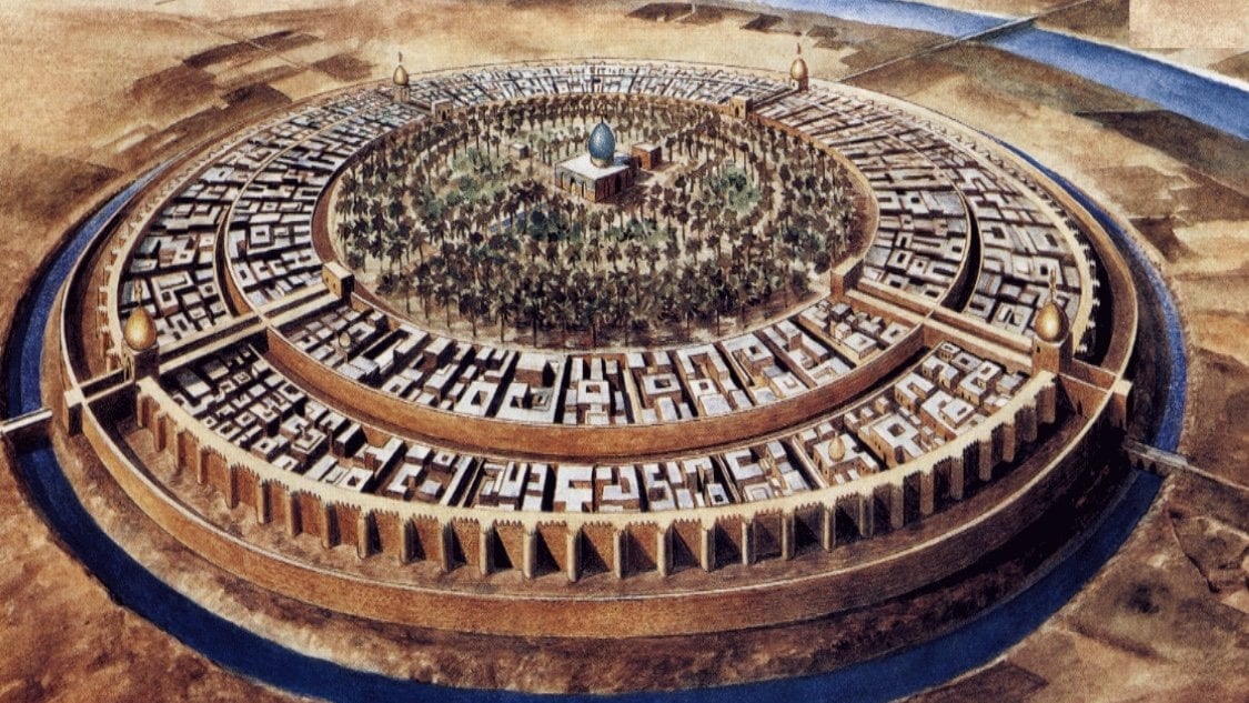 <p>Located on the Tigris River, it became the capital city of the Abbasid Caliphate in 762 CE. It was the most significant cultural center of Arab and Islamic civilization.</p><p>PIGRATES: Political</p>
