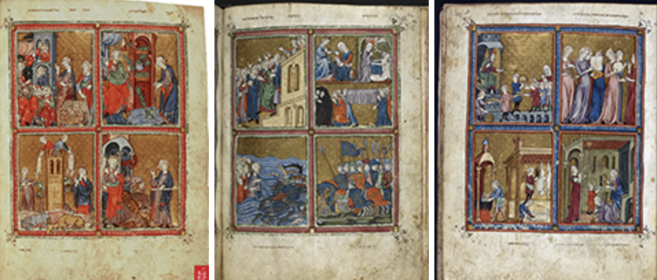 <p>1320 CE, Illuminated manuscript, Medieval</p>