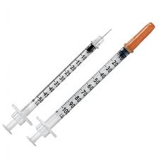 <p>Insulin syringe</p>