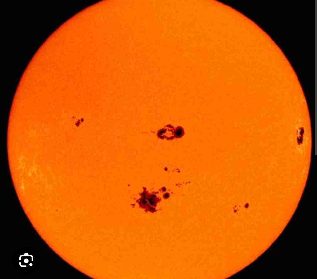 <p>Where bursts of hydrogen from the sun radiate to earth because of weak spots in the sun’s surface.</p>