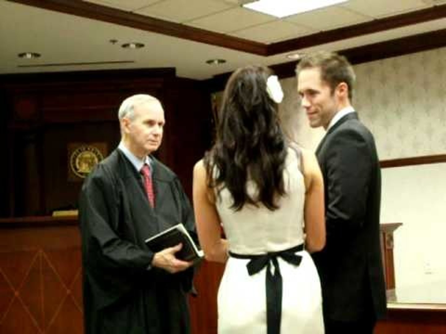 <p>civil ceremony (wedding not in a church)</p>