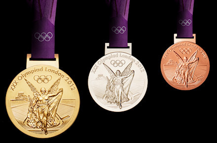 <p>Medals going up in value: Copper - Silver - Gold -Platinum</p>