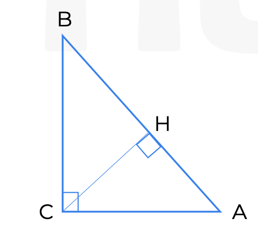 Висота прямокутного трикутника дорівнює добутку шматочків на які вона ділить протилежну сторону