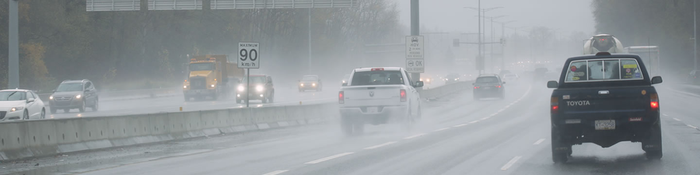 <p><strong>Some safety measures to be considered when driving in such conditions:</strong></p><ol><li><p><strong>Don’t out drive distances you can’t see;</strong> reduce your speed and drive twice as slow than you would drive on normal days, as when the surface is wet and slippery, your vehicle usually takes longer distances to stop, and the braking distances increases by twice.</p></li><li><p><strong>Switch on your wiper and headlights;</strong> to improve visibility, turn on the demister, double the wiper speed and switch on the tail and headlight so others can notice you easily.</p></li><li><p><strong>Look for safe places to stop;</strong> if conditions worsen or are persistently unfavorable to drive on, stop the vehicle at a safe place with hazard warning lights on, and if possible, refrain from driving unless absolutely necessary.</p></li><li><p><strong>Prevention of aqua-planning;</strong> on a wet road, a thin layer of water forms between the tires, causing them to glide and lose their grip, making the car skid easily. To prevent this, slow down, and use intermittent braking techniques(Pumping the brakes several times repeatedly when necessary), this assists the brake to dry, and doubles as a warning towards the traffic behind you when passing puddles of water.</p></li></ol><p></p>