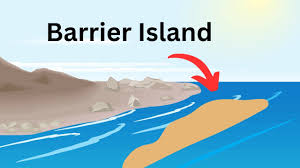 <p>narrow sand bar, coastal protection</p>