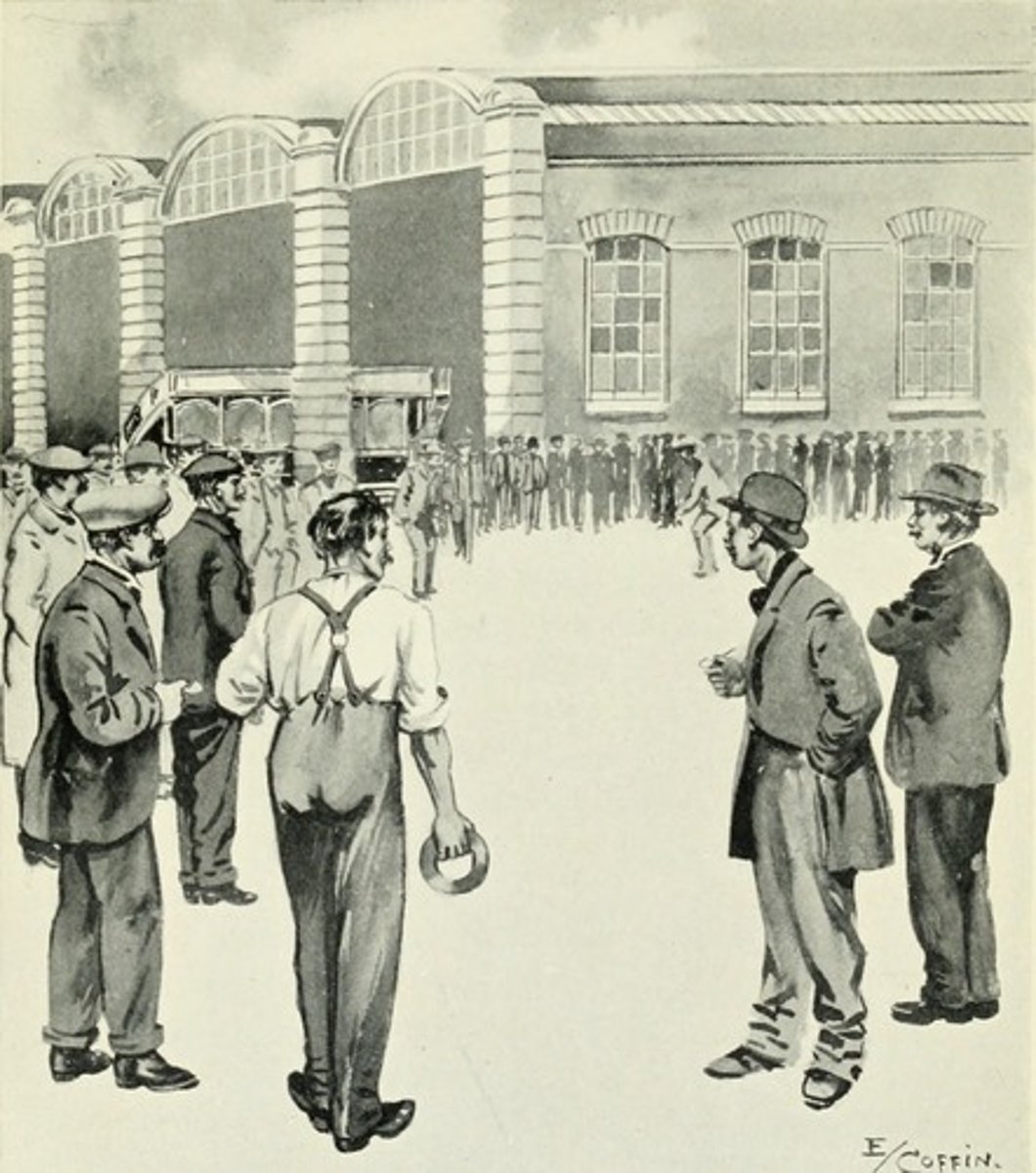 <p>THIS union founded in 1869 and grew to one of the largest labor unions by the 1880s was led by Terrence Powderly but declined after a series of failed strikes.</p>