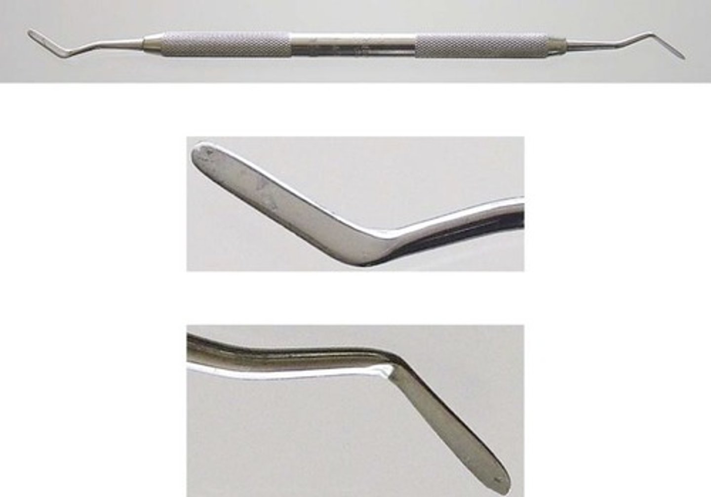 <p>flat on both sides but oriented perpendicular to each other</p>