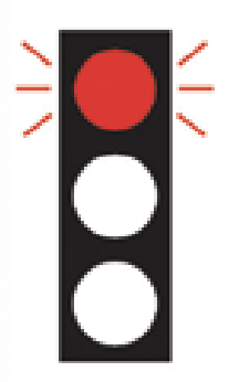 <p>Flashing Red Light </p>
