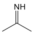 <p>contains a C=N (N bonded to H or C, C bonded to H or C)</p>