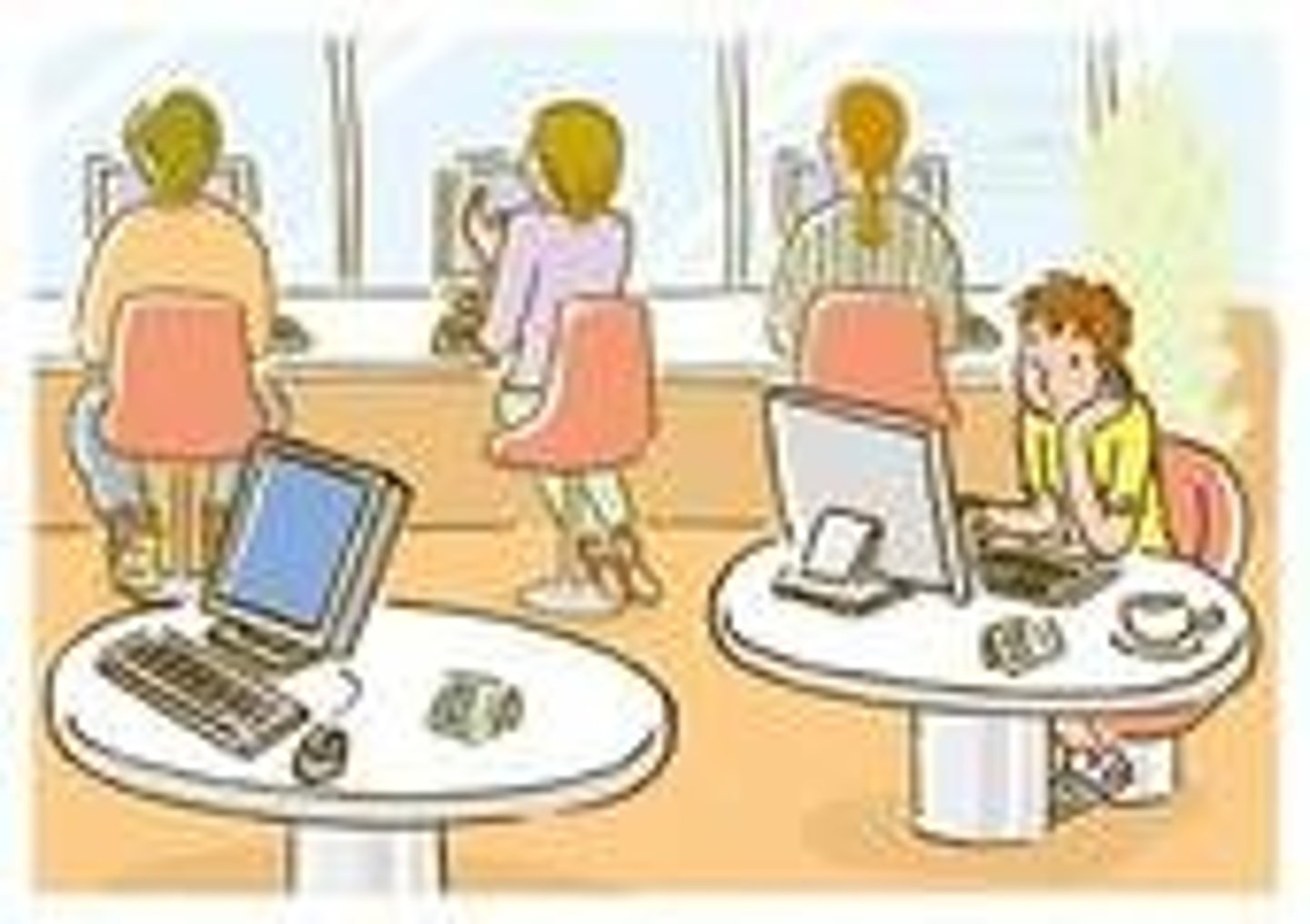 <p>cybercafé</p>