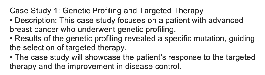 <p>What was demonstrated through the patient&apos;s treatment in the case study?</p>