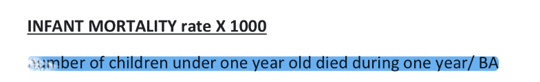 <p>Number of children under one year old who died during one year / born alive × 1000.</p>